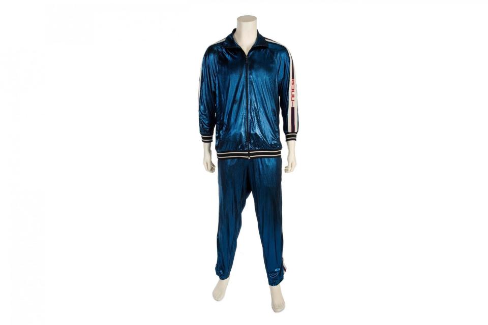 Shell (out) suit: Sir Elton's blue attire is expected to earn more than £3k at auction (Julien's Auctions/PA Wire)