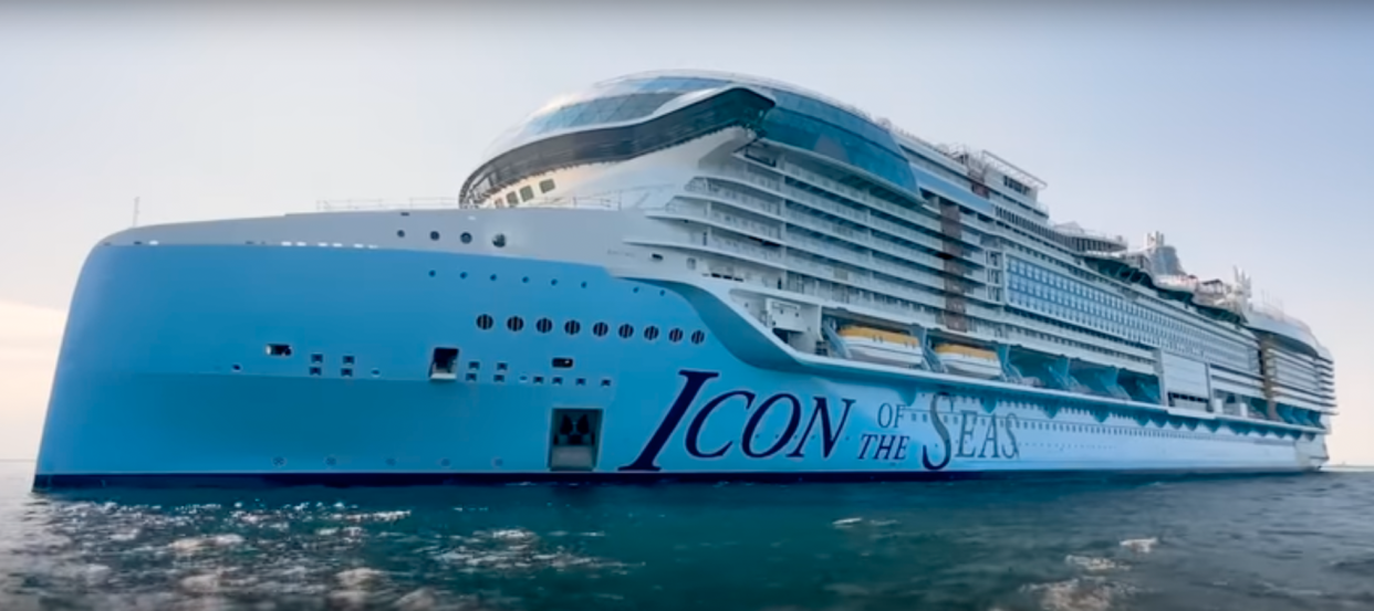 Icon of the Seas boasts a climbing wall and ice rink, plus mini golf, karaoke and more. (Royal Caribbean/YouTube)