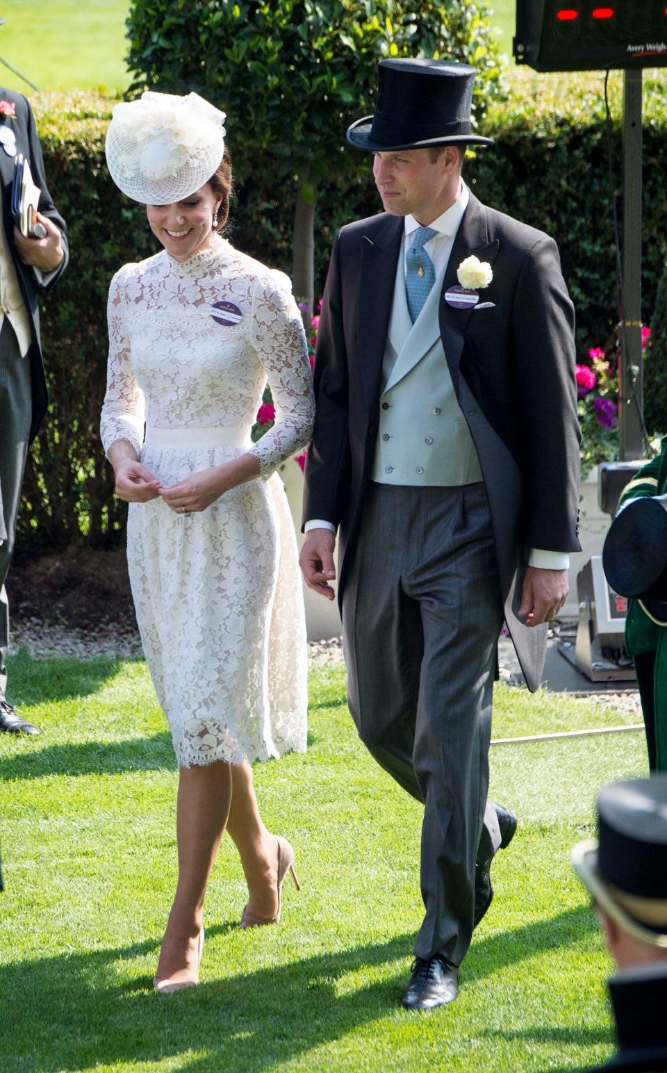 Kate Middleton and Prince William attend Royal Ascot 2017 at Ascot Racecourse on June 20, 2017 in Ascot, England.