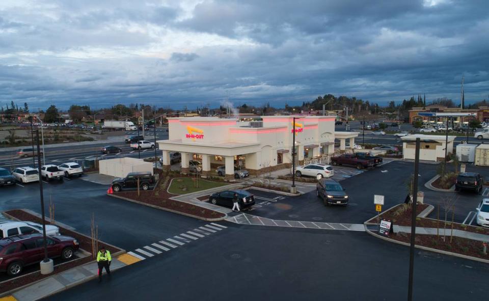 In-N-Out restaurant at Ceres Gateway Center in Ceres, Calif., Friday, Jan. 13, 2023.
