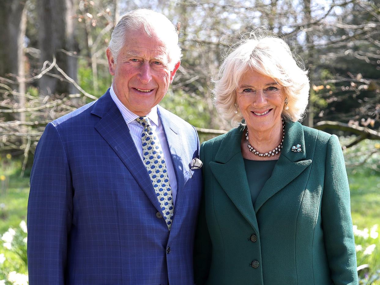 Prince Charles, Prince of Wales and Camilla, Duchess of Cornwall attend the reopening of Hillsborough Castle on April 09, 2019 in Belfast, Northern Ireland