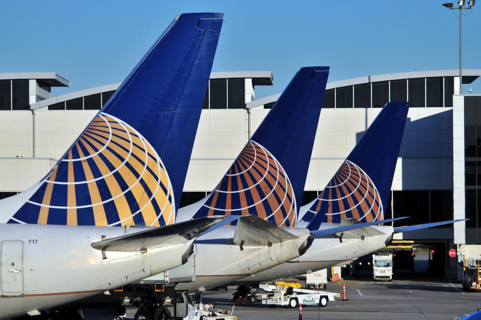 "Houston, USA - February 6, 2008: This picture was taken in 2008 before the merger of United and Continental Airlines. The airline has kept the Continental livery but uses the United name."