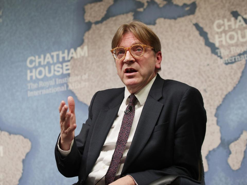 Guy Verhofstadt is the European Parliament's chief Brexit negotiator: Getty