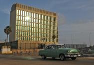 As diplomatic ties are restored, the US interests section in Havana, pictured, will be upgraded to a full embassy and will fly the US Stars and Stripes