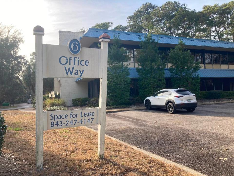 This building is part of the mostly vacant office space on Hilton Head that would be turned into affordable workforce and dormitory-style housing. Blake Douglas