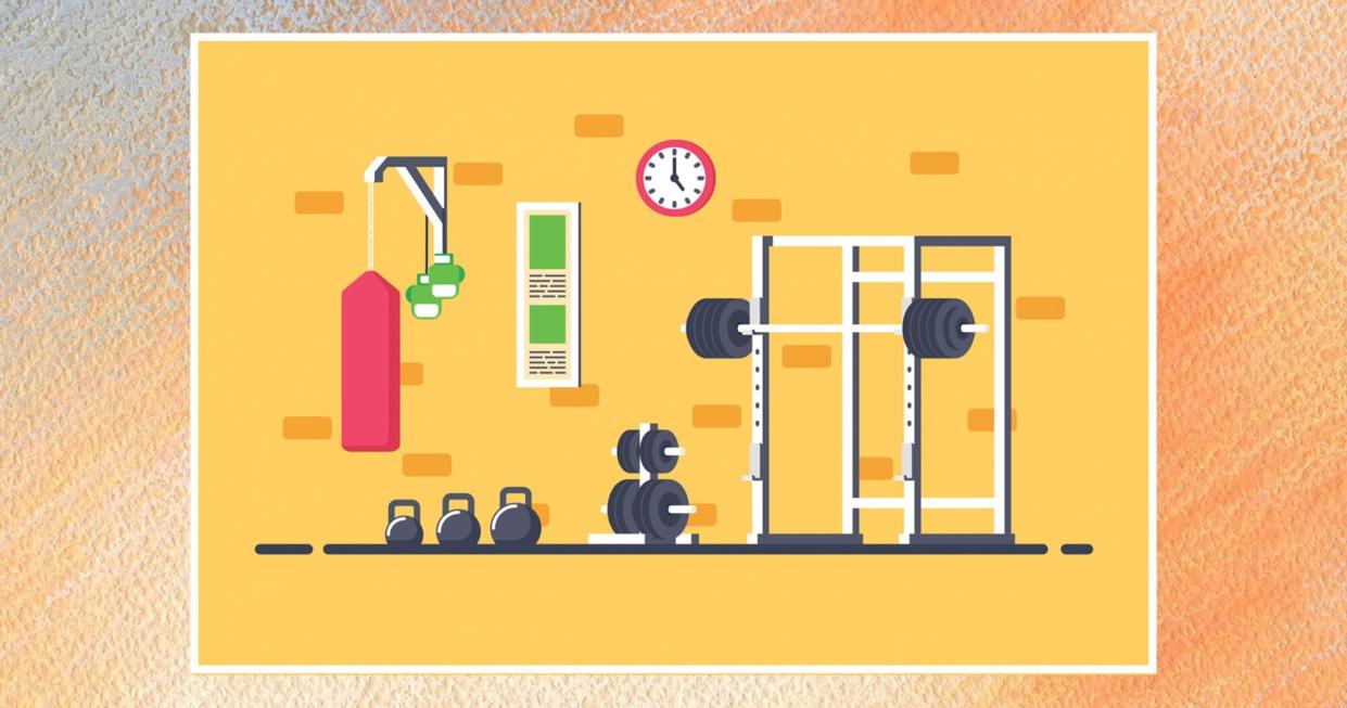 homemade-squat-rack-home-gym