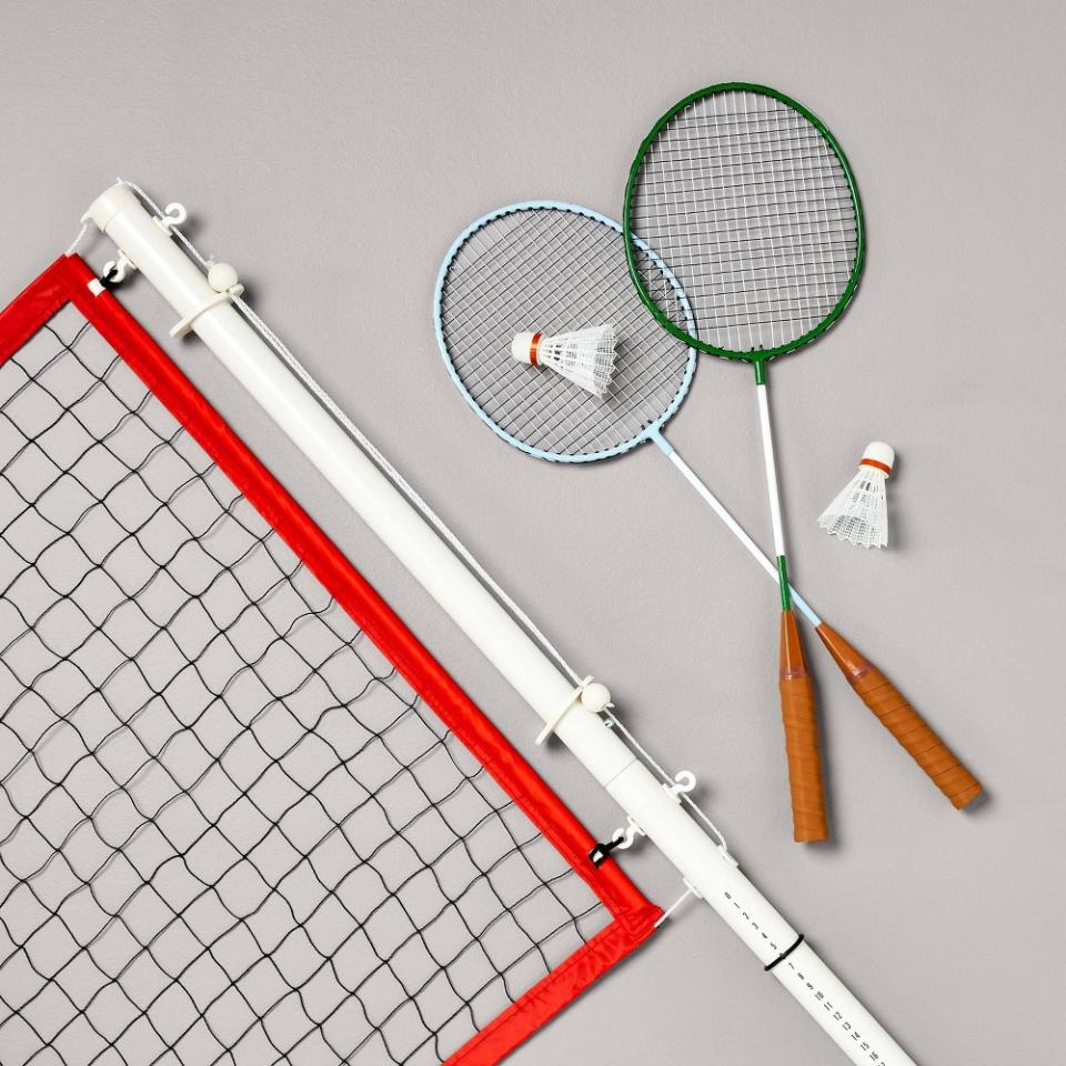 <p><a href="https://go.redirectingat.com?id=74968X1596630&url=https%3A%2F%2Fwww.target.com%2Fp%2Fbadminton-set-hearth-38-hand-8482-with-magnolia%2F-%2FA-89249767&sref=https%3A%2F%2Fwww.housebeautiful.com%2Fshopping%2Fg60672890%2Fjoanna-gaines-target-summer-collection-2024%2F" rel="nofollow noopener" target="_blank" data-ylk="slk:Shop Now;elm:context_link;itc:0;sec:content-canvas" class="link ">Shop Now</a></p><p>Badminton Set </p><p>target.com</p><p>$99.99</p>
