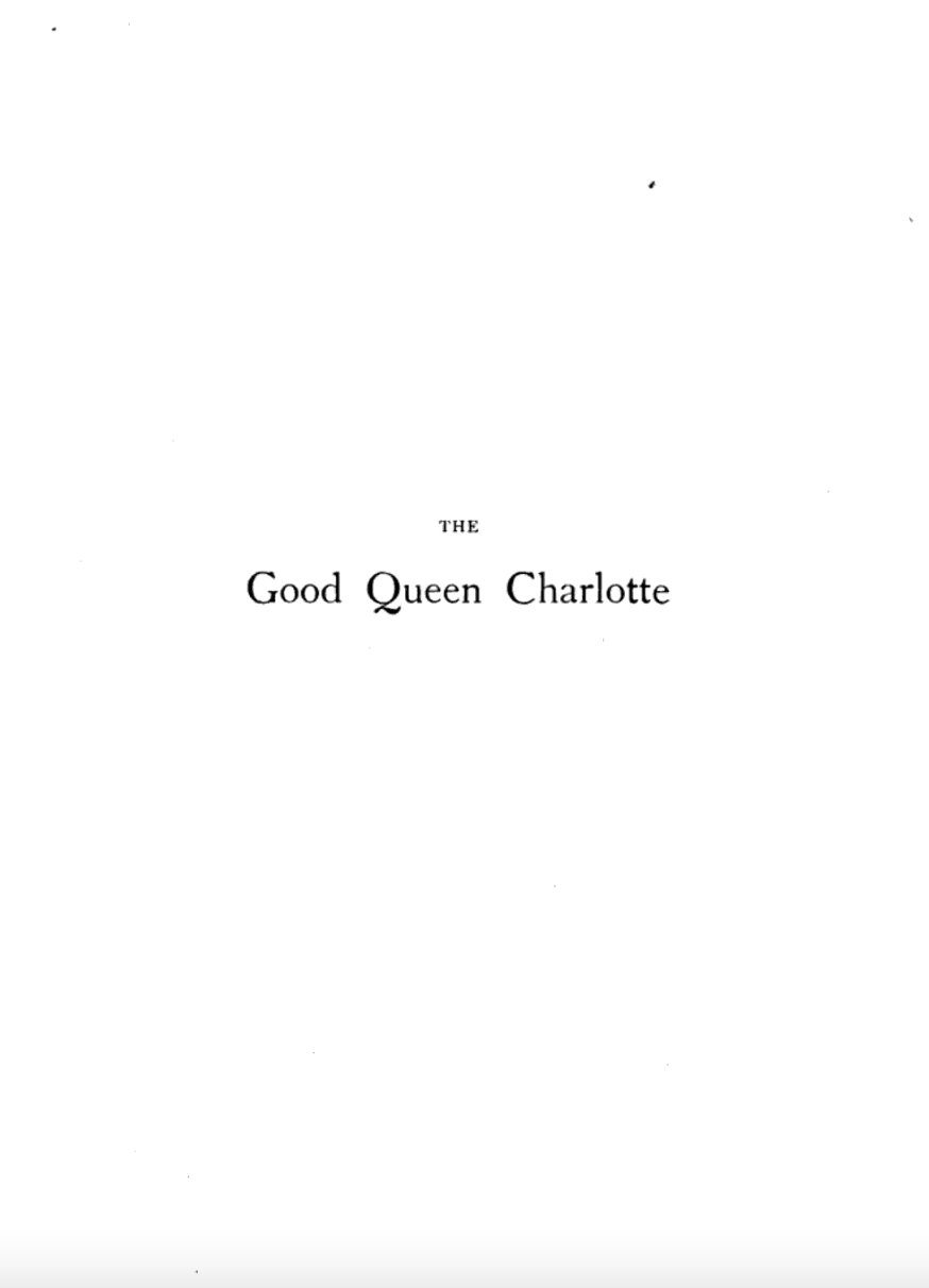 the good queen charlotte