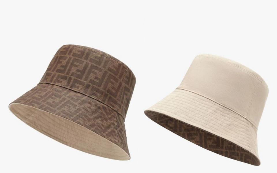 FENDI 棕色布料帽子 NT$14,900  圖片來源：FENDI官網