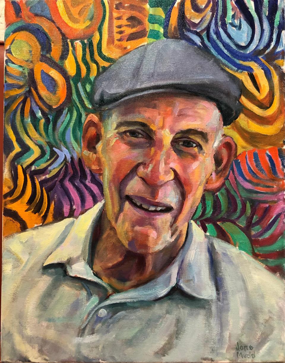 "John Fennell," oil on canvas, by Jane Mudd