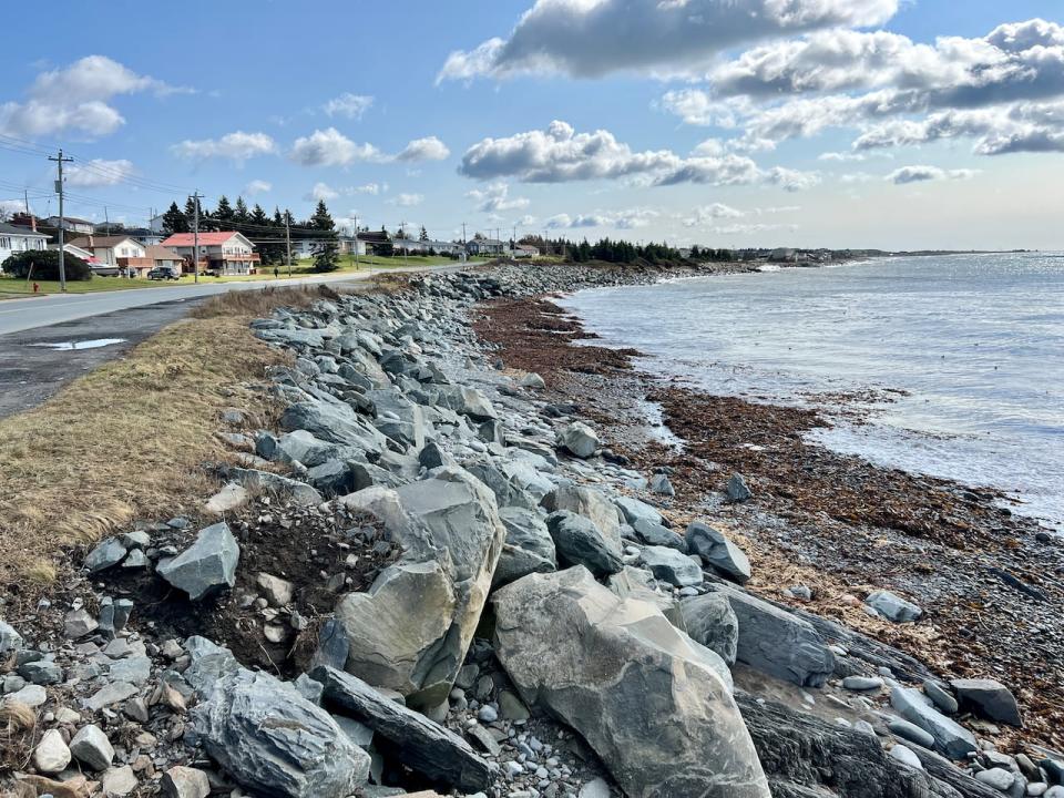 A stretch of Shore Road in Eastern Passage will be the site of a "green shores" project from Halifax, using natural materials to reduce wave strength and flooding across the road.