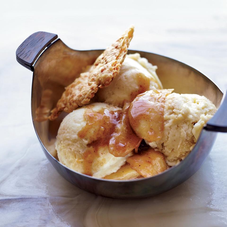 Apple Pie Sundaes with Cheddar Crust Shards. Photo © Con Poulos