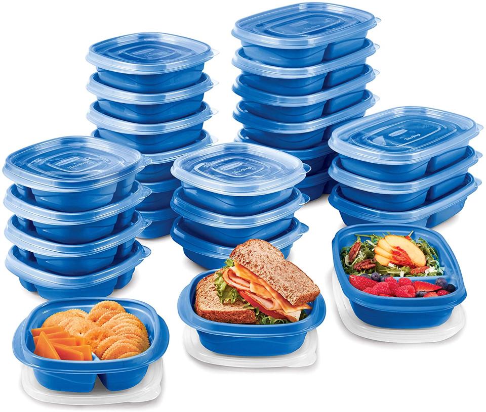 Rubbermaid TakeAlongs On The Go Food Storage and Meal Prep Containers, Set of 25 (Photo: Amazon)