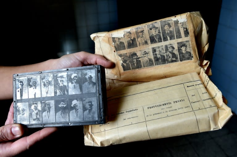 Some of the many disguises of policeman Giuseppe Dosi, Italy's real-life Sherlock Holmes and subect of a new biography