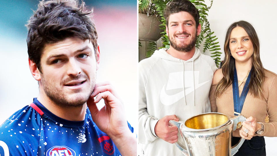Angus Brayshaw has been forced to retire from the AFL. Image: Getty/Instagram