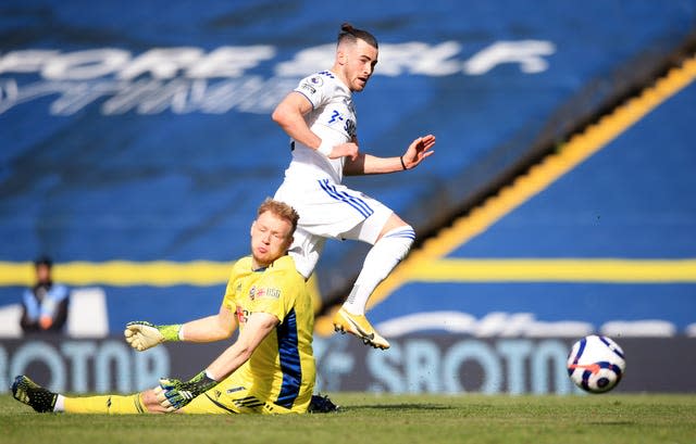 Jack Harrison, right, must sit it out at parent club Manchester City on Saturday