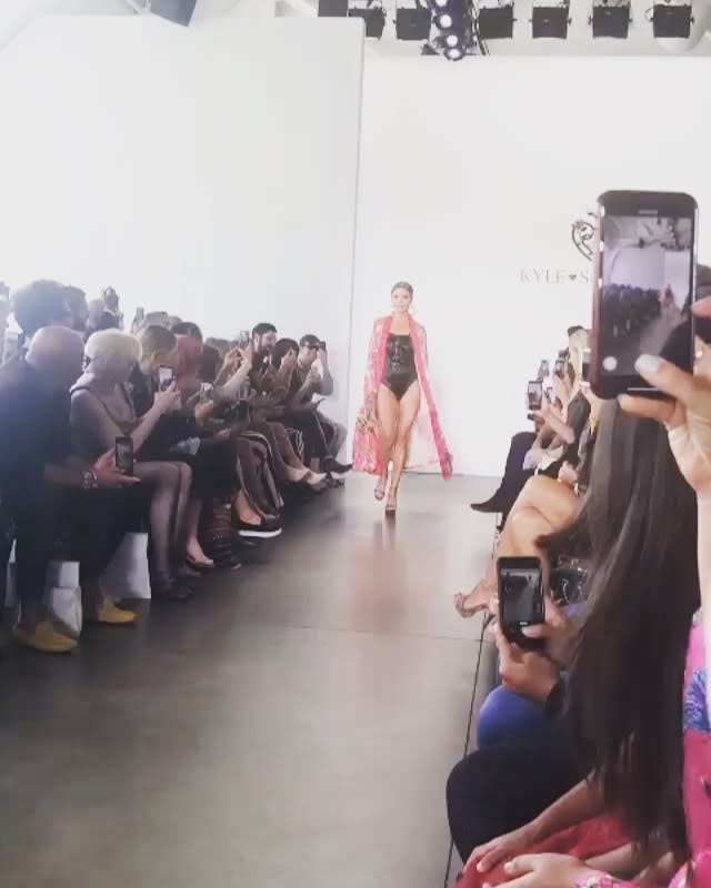 <p>The exuberant fans filming Rinna's walk pretty much summed it up, referring to her as "queen of the runway" as she <a href="https://people.com/style/real-housewives-of-beverly-hills-cast-walk-kyle-richards-nyfw-show/" rel="nofollow noopener" target="_blank" data-ylk="slk:showed off her fierce strut;elm:context_link;itc:0;sec:content-canvas" class="link ">showed off her fierce strut</a> at <em>RHOBH</em> costar Kyle Richards' first-ever NYFW show in September 2019.</p>