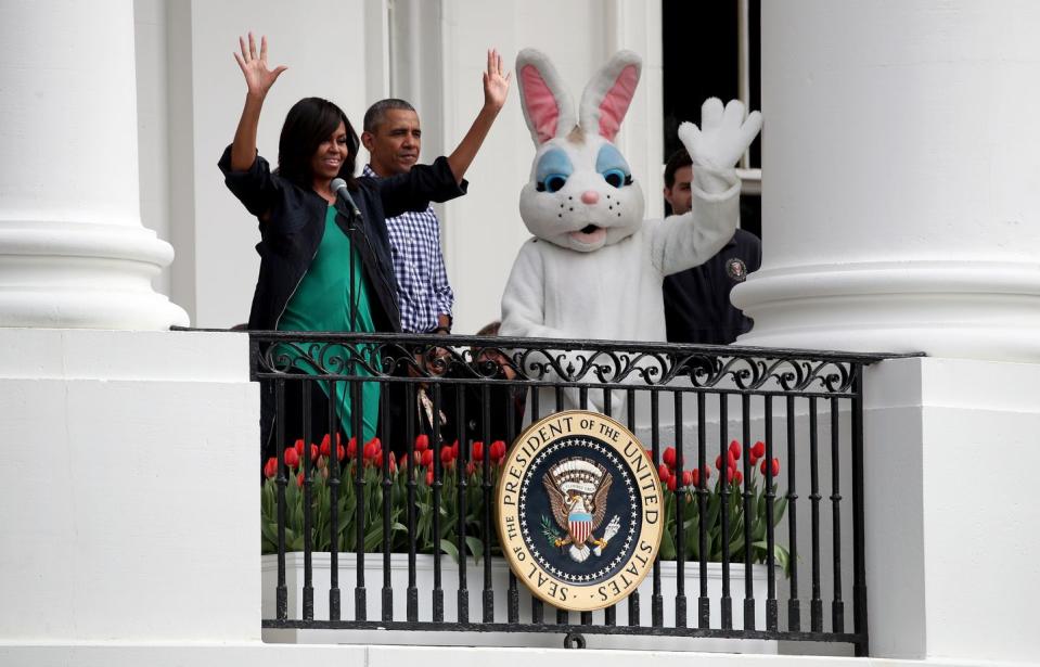 They're expected to host the annual White House Easter Egg Roll.