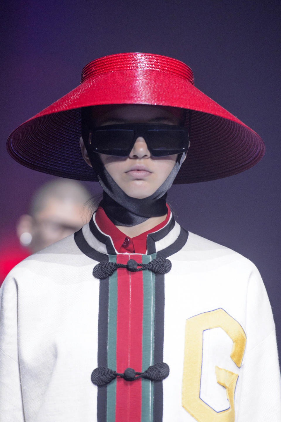 <p><i>Hat inspired by the Asian conicals from the SS18 Gucci collection. (Photo: ImaxTree) </i></p>