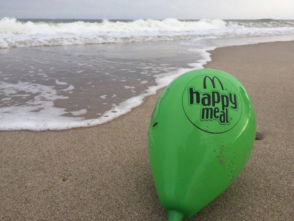 Blue Planet Society claims that hundreds of the balloons are washing up SWNS