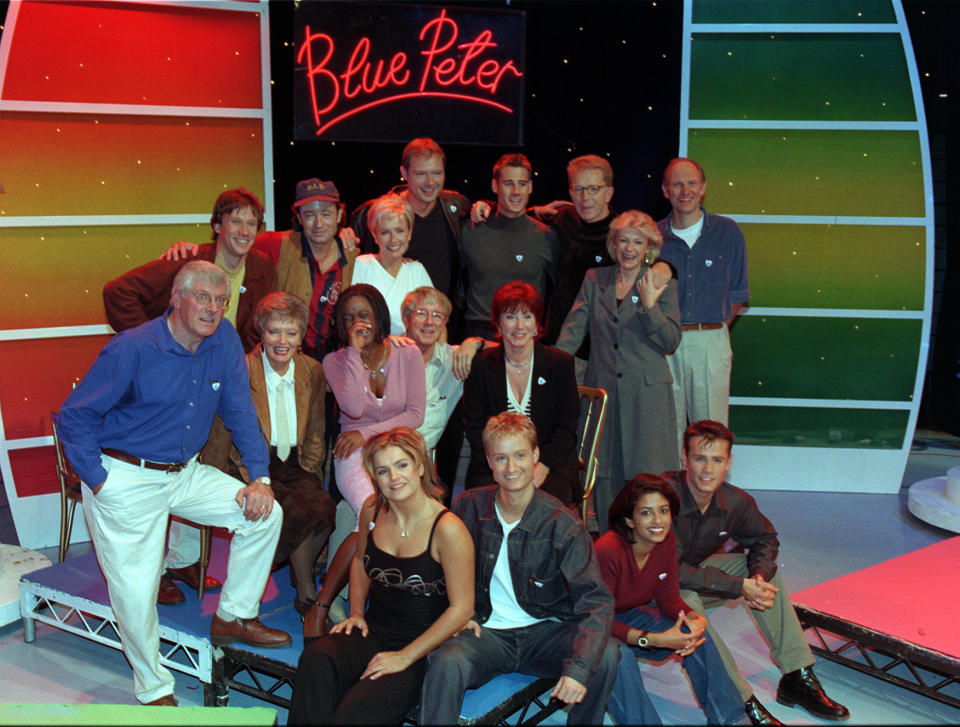 BLUE PETER/presenters mark 40th anniversary