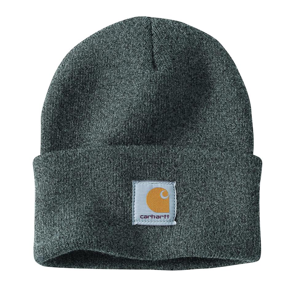 Carhartt Cuffed Knit Beanie in Coal Heather