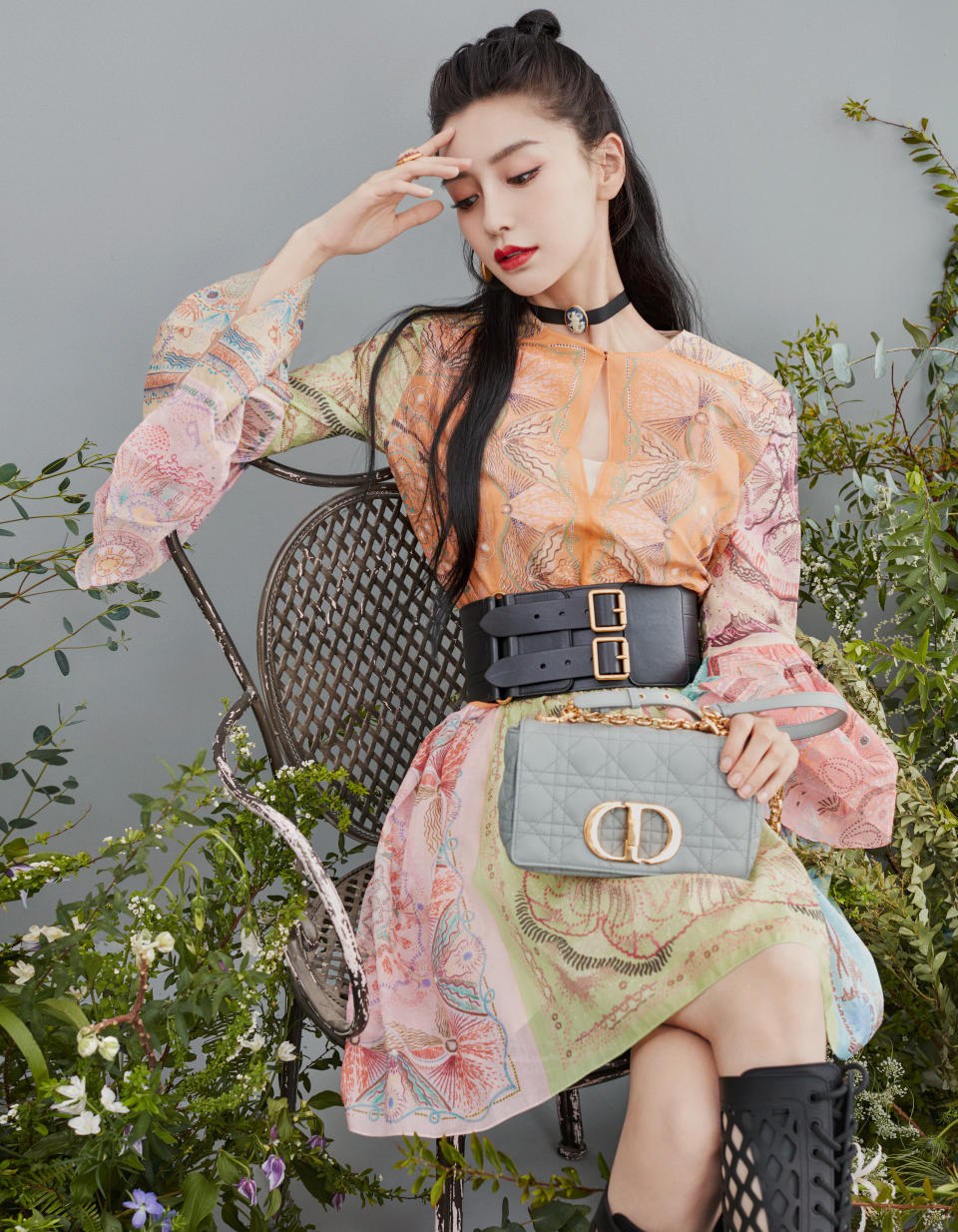 Angelababy with the Dior Caro bag. (PHOTO: Dior)