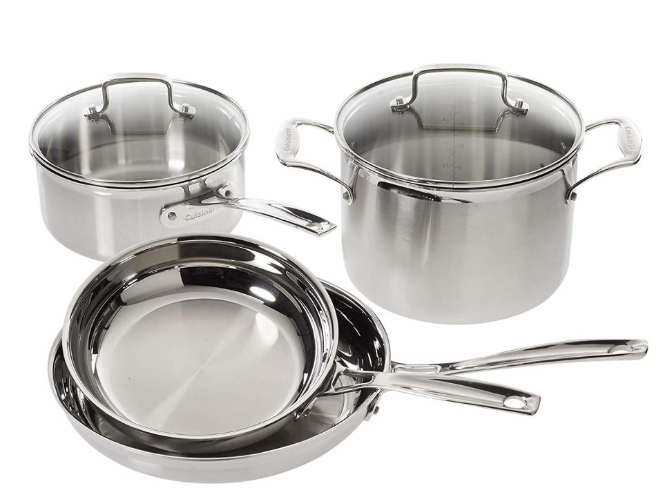 Cuisinart Multiclad Pro Stainless Steel 6-Piece Cookware Set. (Photo: Amazon)