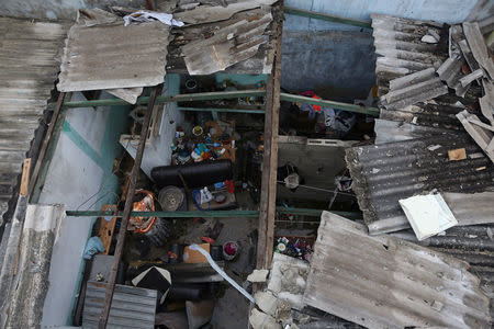 Houses without roofs are seen after a tornado tripped through a neighbourhood in Havana, Cuba January 28, 2019. REUTERS/Fernando Medina