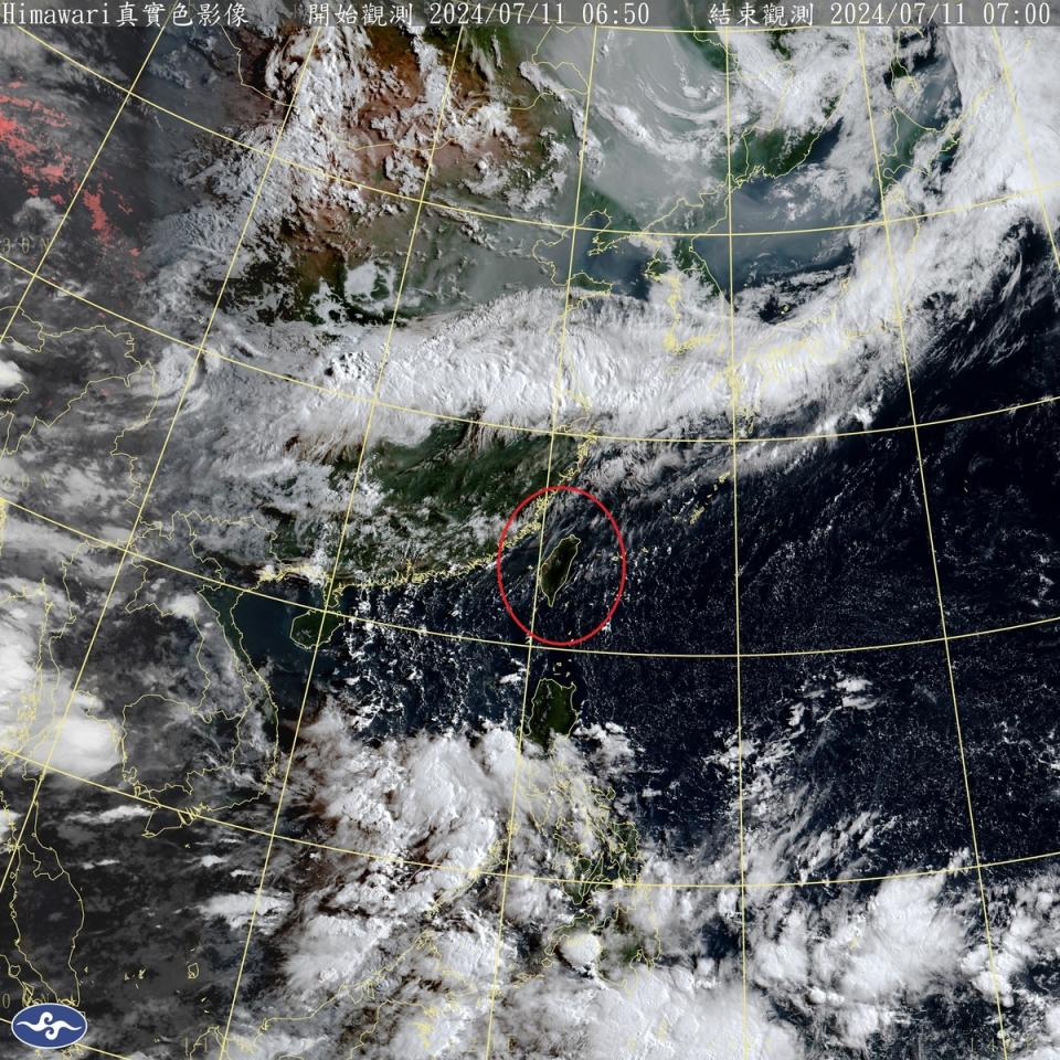 今天全台各地包括澎湖、金門、馬祖，大都是多雲到晴的天氣，午後容易有局部短暫雷陣雨，甚至有可能出現極端高溫。   圖：中央氣象署／提供