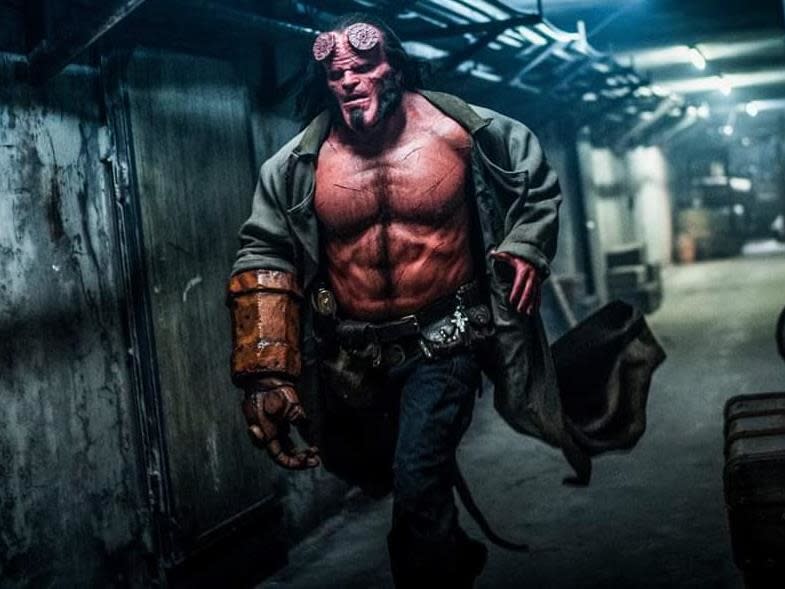 David Harbour in a scene from "Hellboy" (Photo courtesy of Lionsgate)