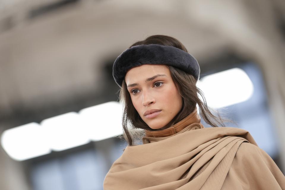 A model wears a creation as part of the Chloe Fall/Winter 2024-2025 ready-to-wear collection presented Thursday, Feb. 29, 2024 in Paris. (Photo by Scott A Garfitt/Invision/AP)