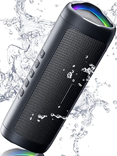 Bluetooth Speaker with HD Sound, Portable Wireless, IPX5 Waterproof, Up to 24H Playtime, TWS Pa…