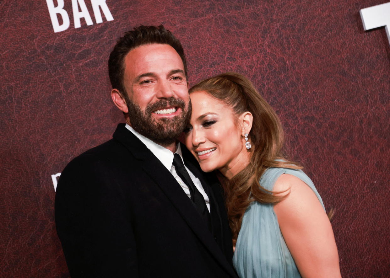 Ben Affleck and Jennifer Lopez attend the premiere for the film 