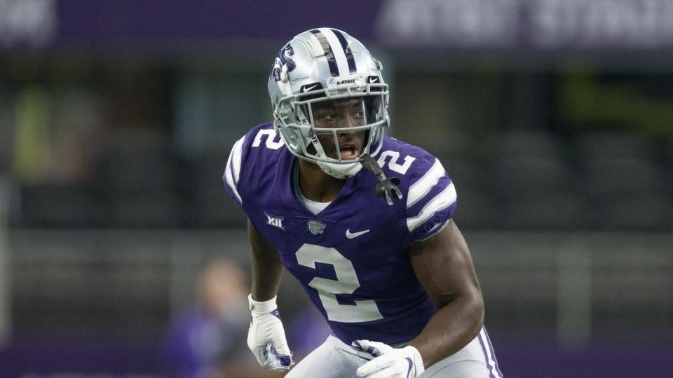 Kansas State defensive back Russ Yeast pursues against Stanford in September.