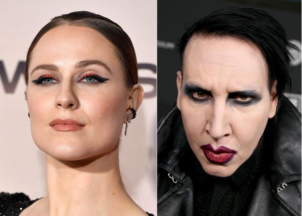 Evan Rachel Wood and Marilyn Manson.