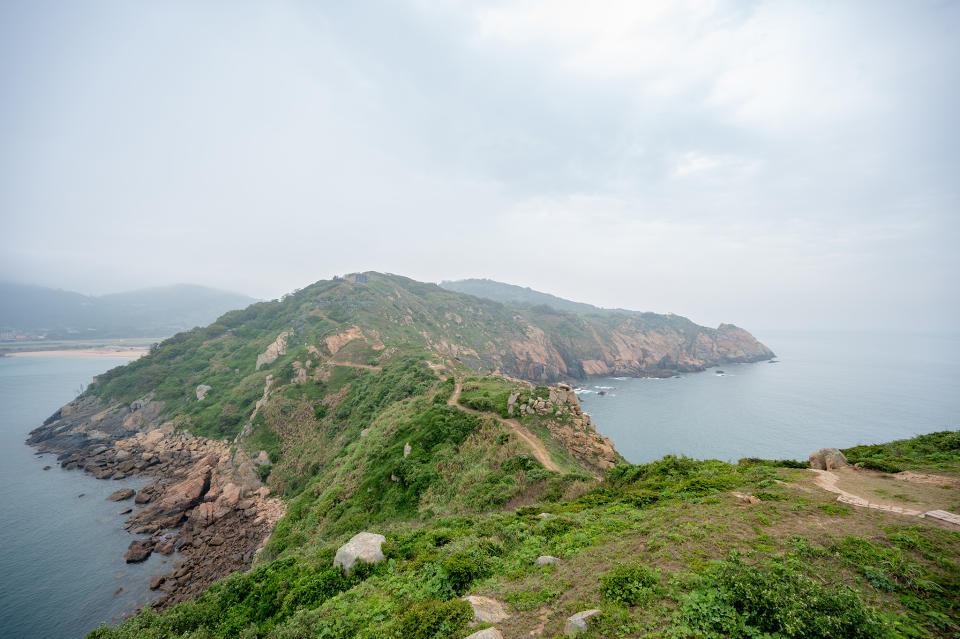 走上步道，可一覽螺山步道的「山景」與「海景」。(攝影/Sean Lin)