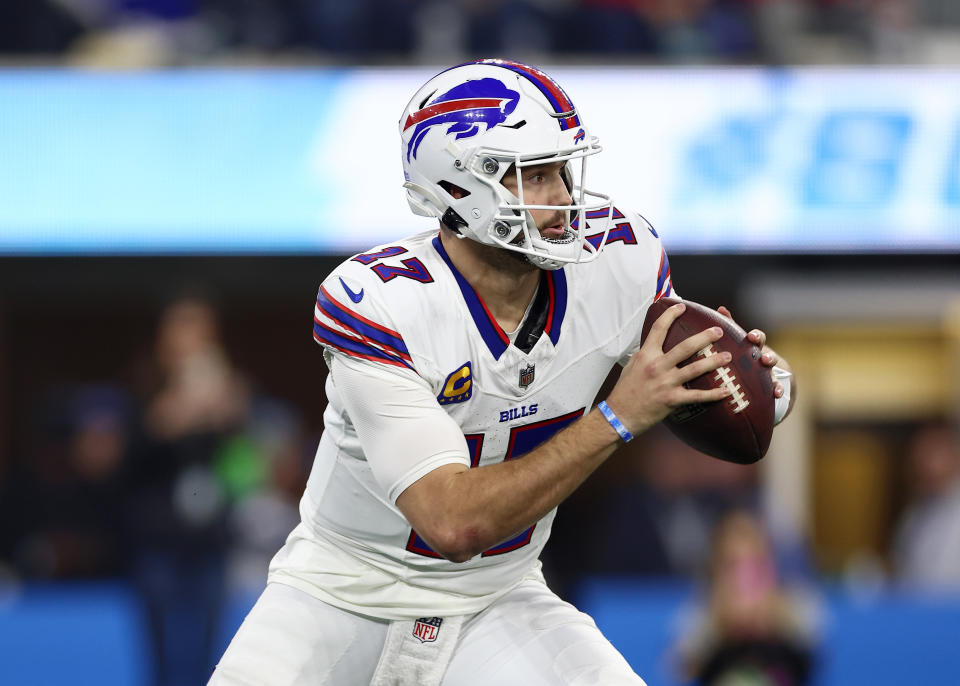 Josh Allen #17 of the Buffalo Bills. (Photo by Katelyn Mulcahy/Getty Images)