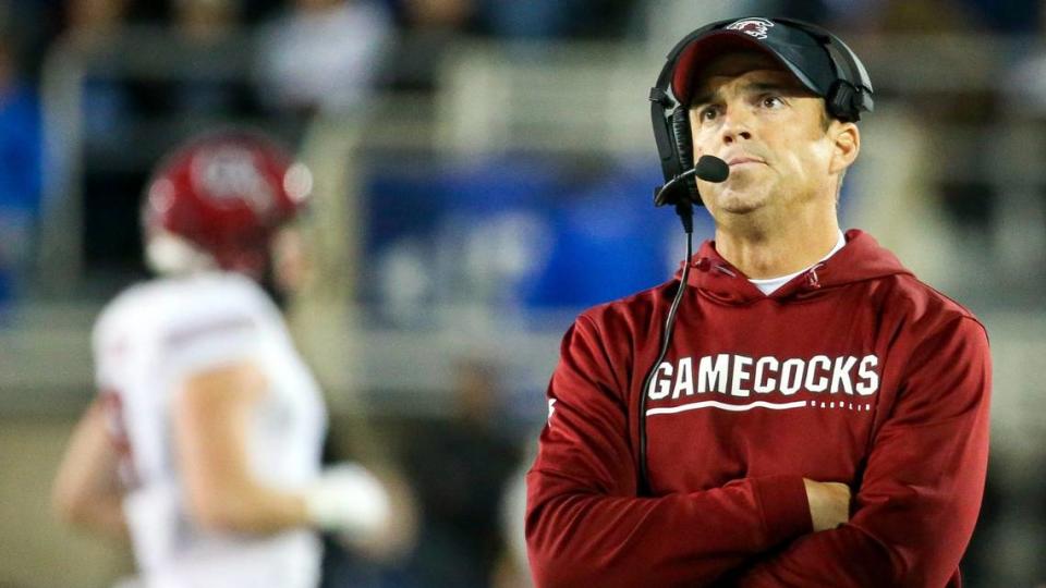 South Carolina Gamecocks head coach Shane Beamer during football game against Kentucky at Kroger Field in Lexington, Ky., Saturday, Oct. 8, 2022.