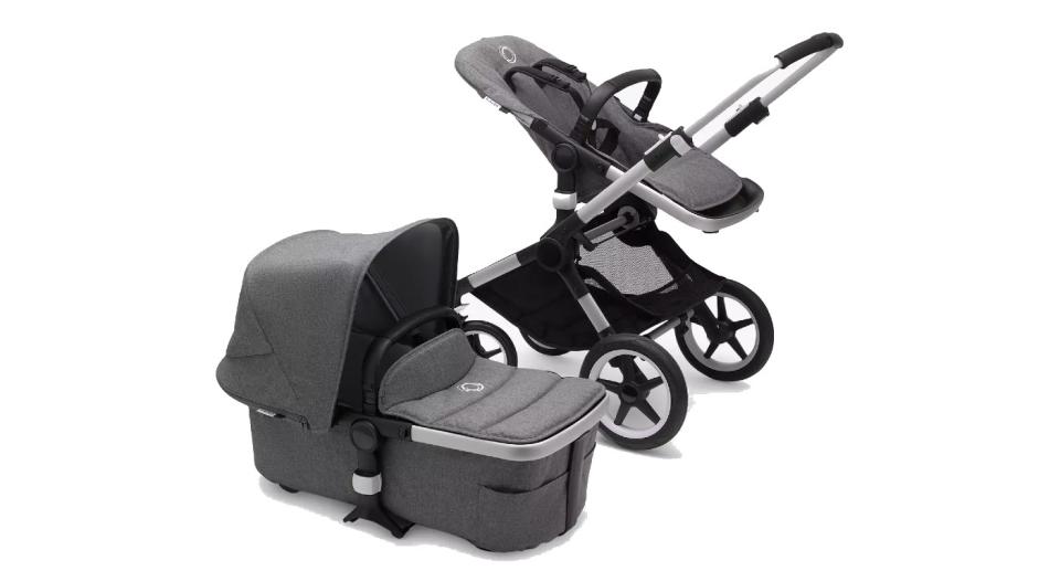 Bugaboo Fox2 Pushchair and Carrycot, Grey Melange (John Lewis & Partners)