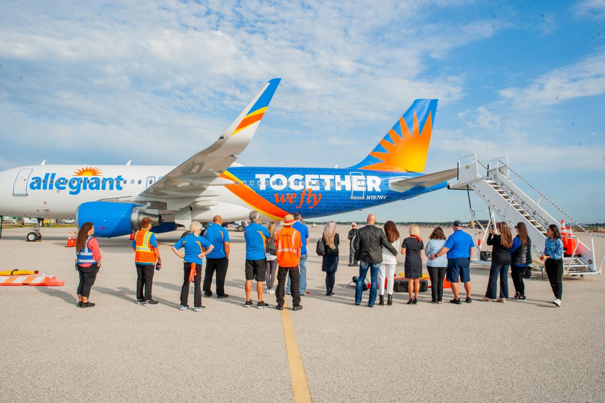 Allegiant developed a "one-of-a-kind" design for its newest plane based at Punta Gorda Airport. The company is also developing Sunseeker Charlotte Harbor as its first resort hotel.