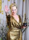<p>Bien que Meryl Streep se définisse plutôt comme une « humaniste », le fait qu’elle ait publiquement humilié l’industrie du cinéma à cause de son sexisme et qu’elle se batte pour que l’égalité des femmes soit ajoutée à la constitution des États-Unis devrait inspirer les femmes partout dans le monde. [Photo : PA] </p>