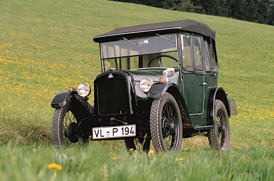 <p>Although not much fuss was made about it at the time, the most controversial thing about BMW’s first car in retrospect was the fact that it wasn’t a BMW at all, but an <strong>Austin Seven</strong>. BMW didn’t even have anything to do with it at first, but inherited it through buying <strong>Fahreugfabrik Eisenach</strong>, which had been <strong>building it under licence</strong>.</p><p>BMW made several updates, and 1932 introduced the <strong>3/20</strong>, which was still related to the Austin but sufficiently different to be considered a separate vehicle. In 1994 BMW purchased the successor company to Austin, <strong>Rover Group</strong>.</p>