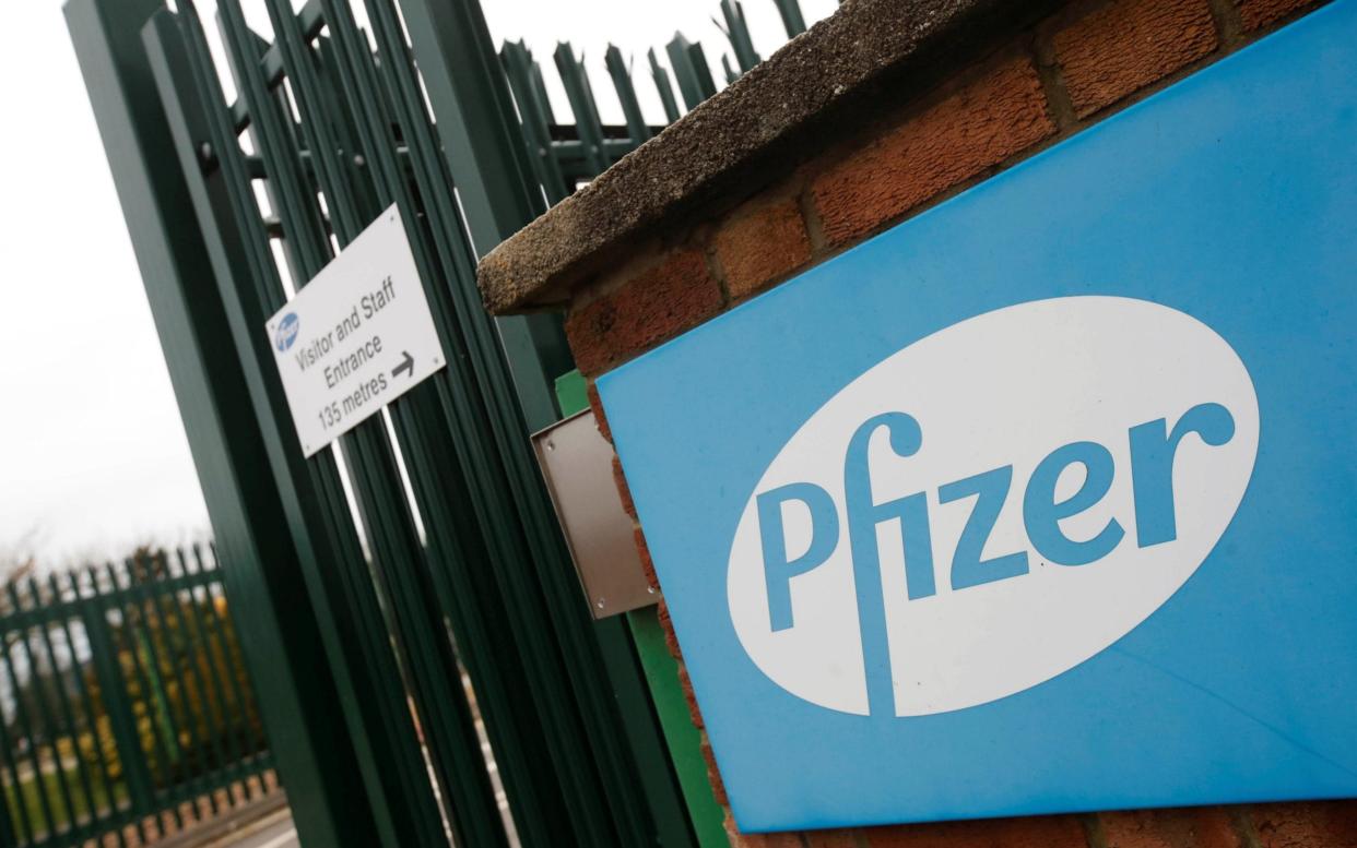 The findings showed that 87.9 per cent of people over the age of 80 tested positive for antibodies after two doses of the Pfizer vaccine - Matthew Childs/Reuters