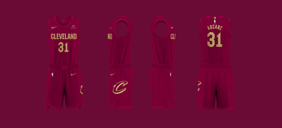 Cleveland Cavs new wine jersey.