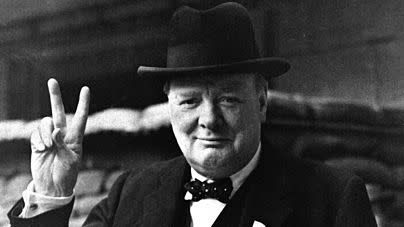 Former British Prime Minister Winston Churchill was widely known for using the V sign as a symbol of 'victory' in the Second World War.