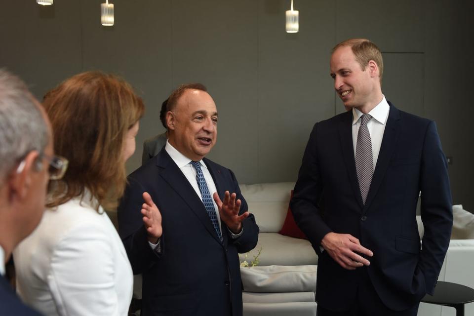 Len Blavatnik with the Duke of Cambridge (Joe Giddens/PA) (PA Archive)