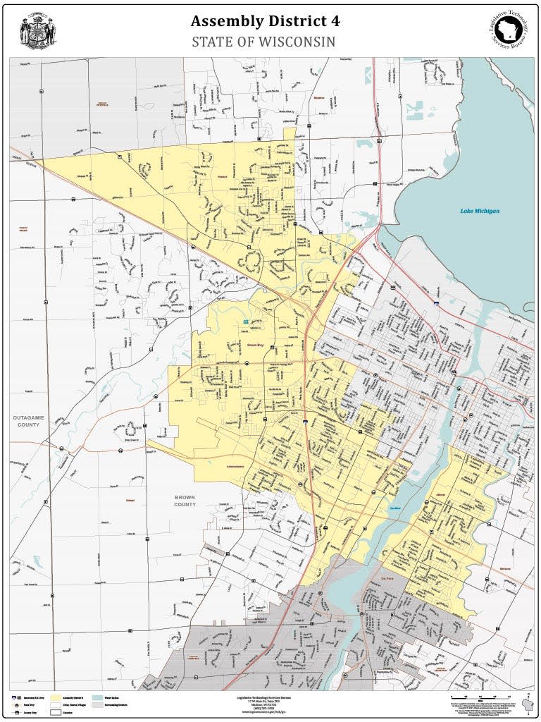 4th Assembly District map