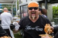 <p>Throughout the seasons, fans have learned how to decode Guy's true feelings about a dish. The dead giveaway is <a href="https://www.mashed.com/34137/untold-truth-diners-drive-ins-dives/" rel="nofollow noopener" target="_blank" data-ylk="slk:whether or not he takes an immediate second bite;elm:context_link;itc:0;sec:content-canvas" class="link ">whether or not he takes an immediate second bite</a>, which is the unofficial sign of an A+ dish on the show.</p>