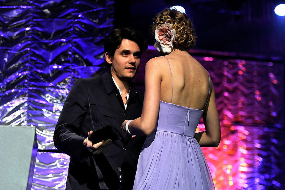 John Mayer and Taylor Swift, 2010. Photo by Larry Busacca/WireImage for Songwriter’s Hall of Fame